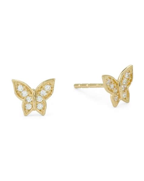 tj maxx butterfly earrings|tj maxx 14k gold earrings.